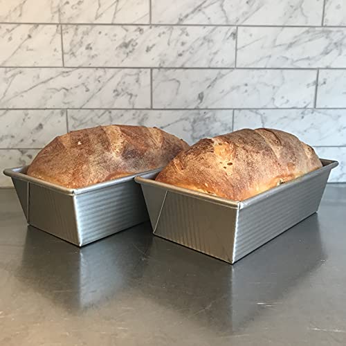 USA Pan 1 Pound Loaf Pan Set - Heavy Duty Commercial Grade Bakeware