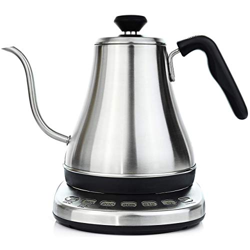 Gooseneck Electric Kettle with Temperature Control - 0.8L Stainless