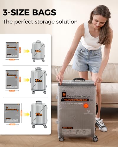 Vacuum Storage Bags with Cordless Pump 15-Piece Combo - Travel & Home Organization