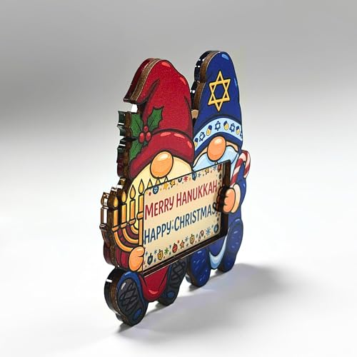 TSIMPLE Hanukkah Ornament - Jewish Christmas Gnome Decor for Tree, Holiday Gift