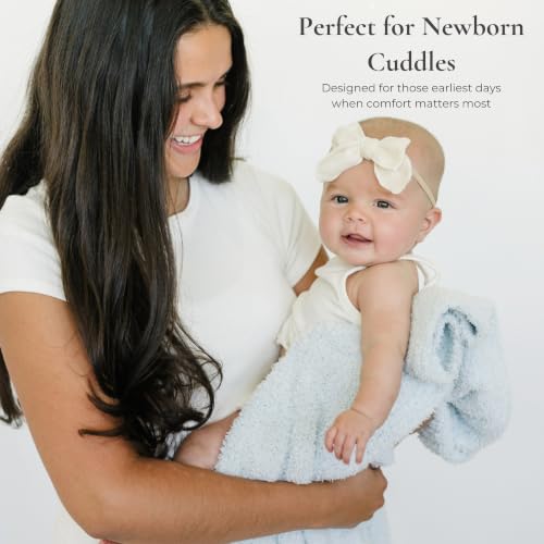 Saranoni Bamboni Baby Blanket Sky Blue 30x40
