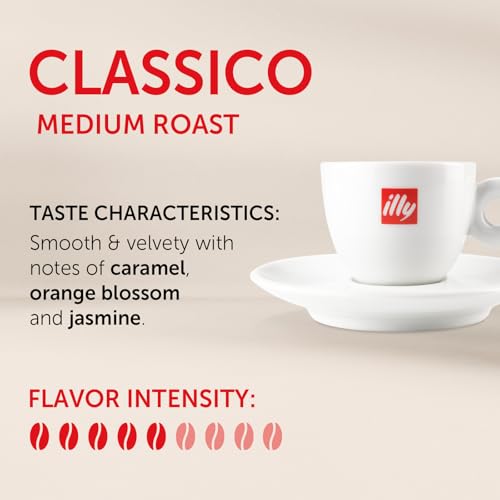 Illy Espresso Capsules Classico Medium Roast - 10 Pack, Compatible with Nespresso