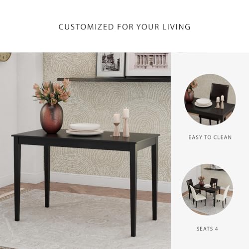 Almost Black Signature Design Kimonte Rectangular Dining Table - Small Space