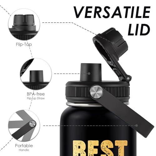 WWHSAI Dad-1 32oz Water Bottle Gift for Dad from Daughter Son Father's Day