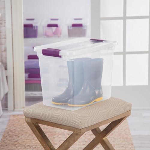 Sterilite ClearView Latch Storage Bins 27 Quart - 12 Pack