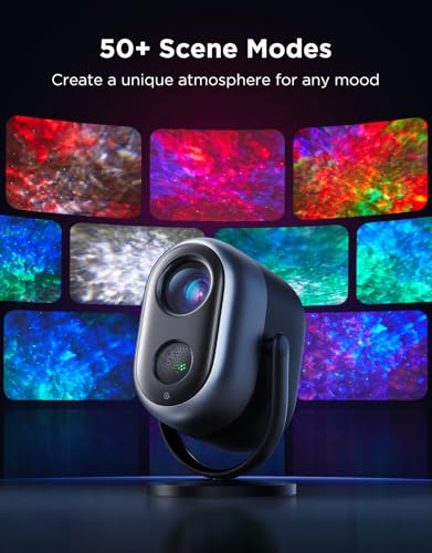 Star Projector Lights with 7-Zone Nebula Effect, Smart Home Compatible