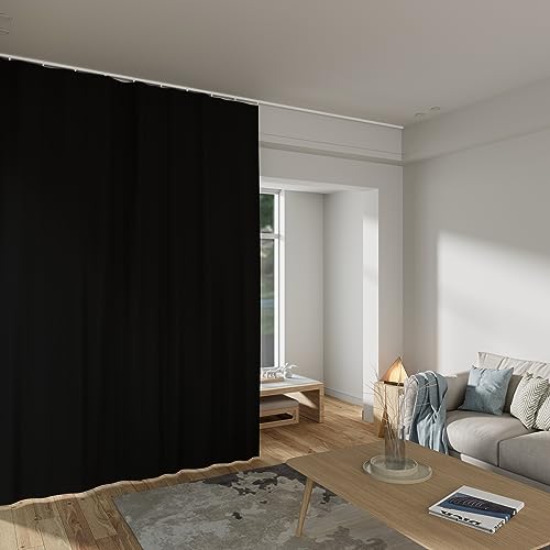 MaKefeile Blackout Room Divider Curtains 8.3ft x 7ft, Soundproof Insulated Privacy Panel, Pack of 1