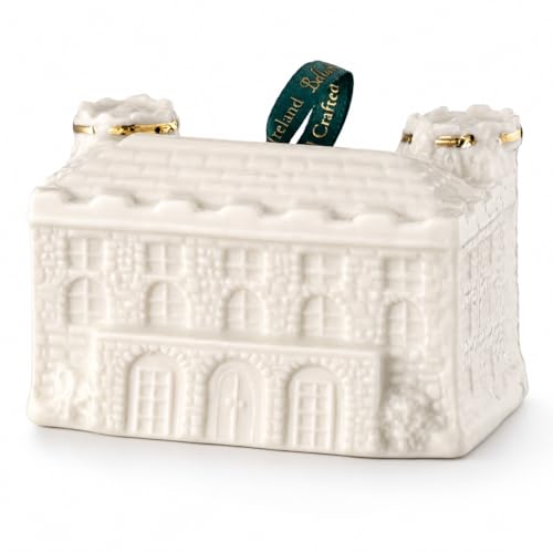 Belleek 2026 Kilkenny Castle Ornament - Irish Parian Christmas Decor, Limited Edition