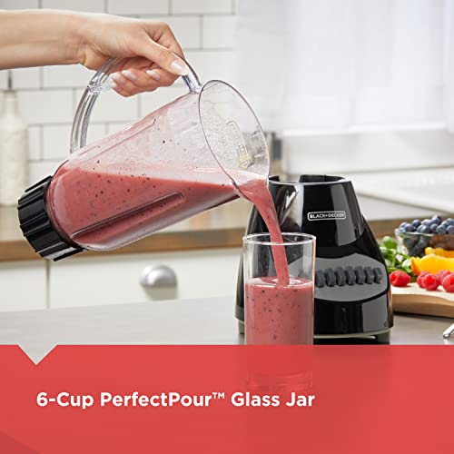 Black+Decker Crush Master Blender 10-Speed with Stainless Steel Blades - Plastic Jar