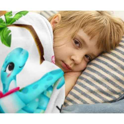 Dinosaur Blanket, Dinosaur Gifts for Girls/Boys 50"X40", Birthday Gift for Kids Teens Who Like Dinosaurs