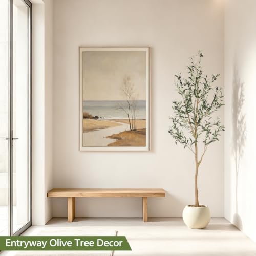6ft Artificial Olive Tree - Realistic Indoor Faux Plant by Realead