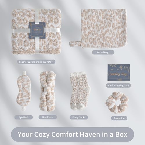 JOOJA Leopard Khaki Birthday Gift Box for Women Get Well Self Care Care Package