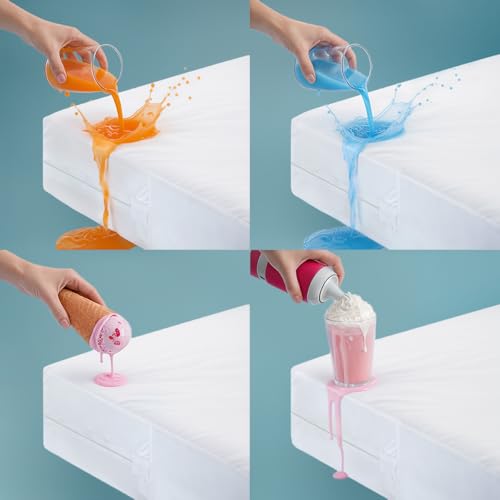 King Size Waterproof Mattress Protector with Zipper - Fully Encasement