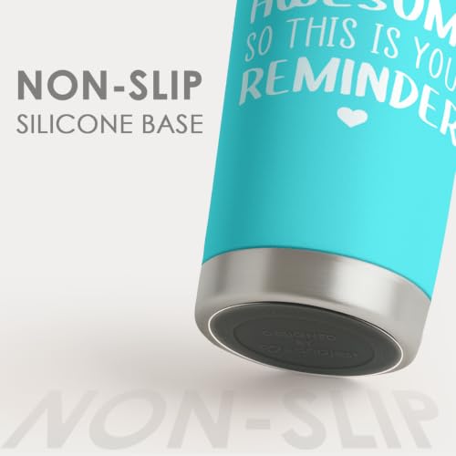 SANDJEST Sometimes You Forget That You’re Awesome Tumbler Gift Set - Inspiration 1, 20oz Insulated Travel Mug
