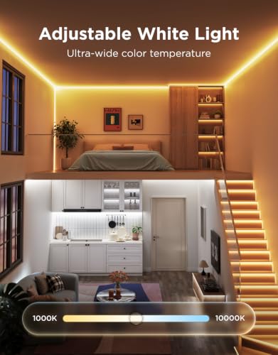 Govee COB LED Strip Lights 2 RGBIC 16.4ft Bright Color-Changing Ambient Light