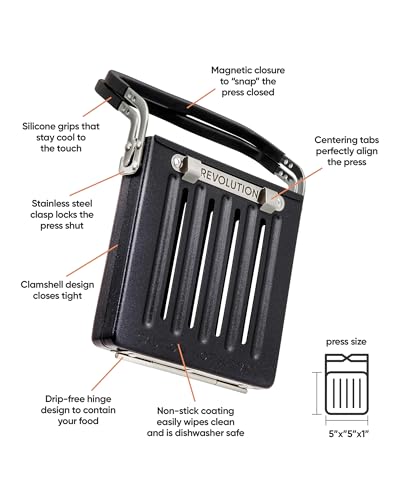 Revolution Toastie Press for Toasters - Grilled Cheese, Quesadillas & Paninis