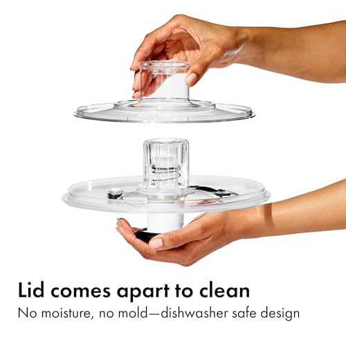 Large Glass Salad Spinner - Borosilicate Bowl with One-Handed Pump & Colander