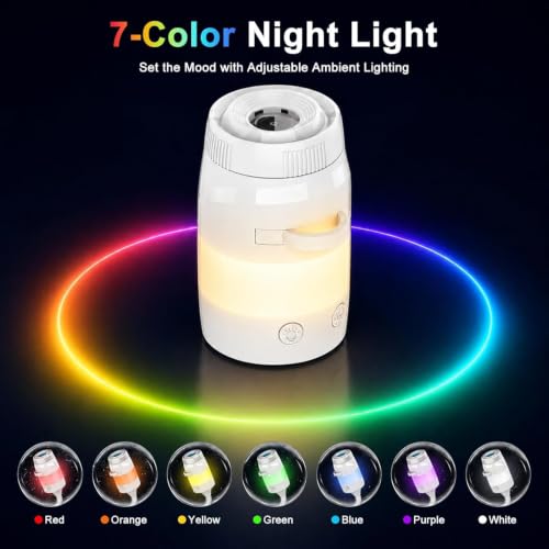 2-in-1 Galaxy Projector Night Light with 13 Films - Star & Galaxy Projection