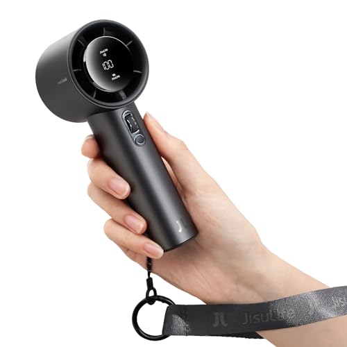 JISULIFE Handheld Fan Pro1S Starry Grey 5000mAh Battery Up to 40H Runtime
