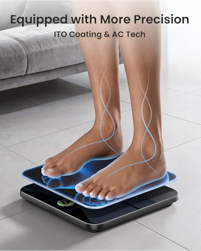 RENPHO Elis Evo Smart Body Fat Scale with Wi-Fi & Bluetooth, Rechargeable, Multi-User