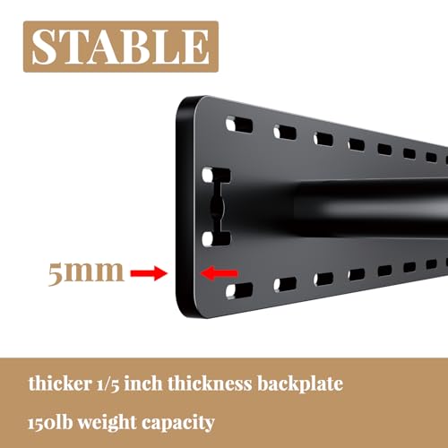 Craftersmark 43" x 6" Heavy Duty Floating Shelf Brackets - Invisible Mount