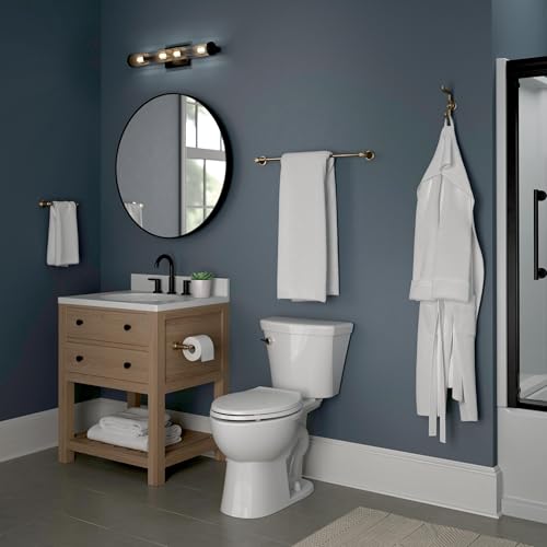 Delta Saylor Wall Mount Toilet Paper Holder - 1-Pack Champagne Bronze Bathroom Accessory