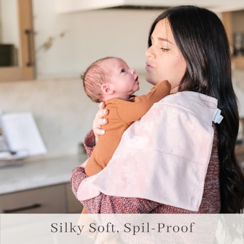 Saranoni Girl Minky Burp Cloth 3 Pack - Soft & Absorbent Baby Bibs Gift