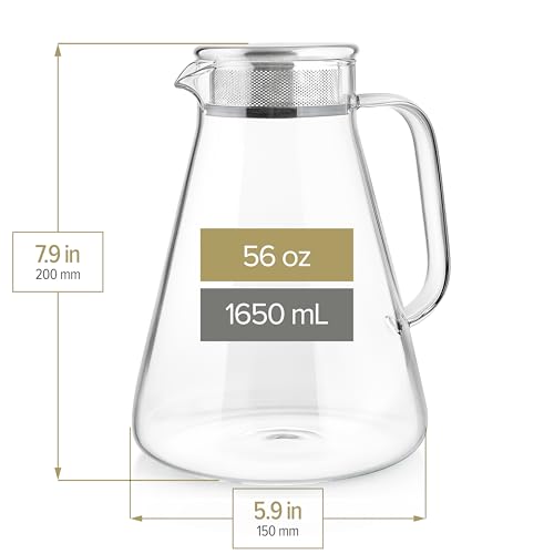 Teabloom One-Touch Tea Maker, 2-in-1 Teapot and Kettle with Stainless