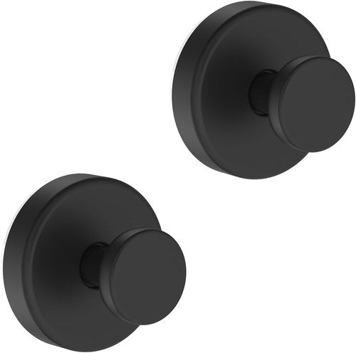 Bntuk Suction Cup Hooks - Durable Wreath Hangers for Doors & Windows | 2 Pack, Black