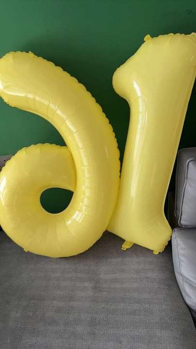 Yellow Number 7 Balloon 40 Inch, 7th Birthday Party Decorations for Children, Giant 7 Foil Balloon for Party Supplies