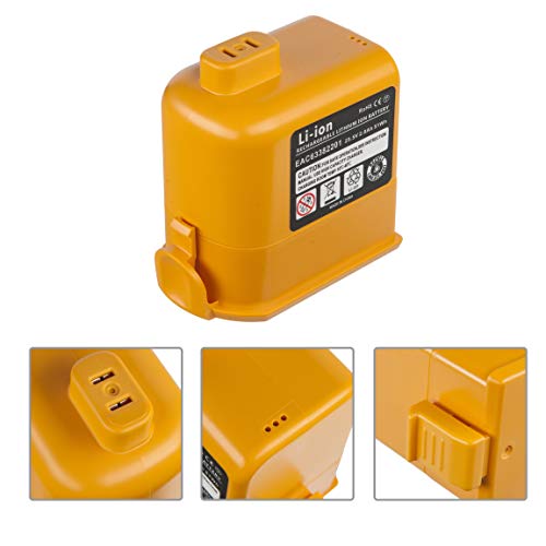 2-Pack 25.5V 3000mAh Lithium Battery for LG A9 Cordzero Vacuum Cleaner