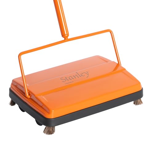 Stanley Electrostatic Carpet & Floor Sweeper - Cordless Lightweight Cleaner