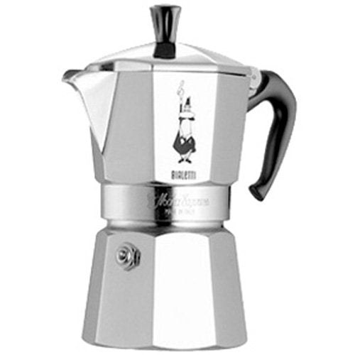 Bialetti Moka Express 6-Cup Italian Stovetop Espresso Maker Silver