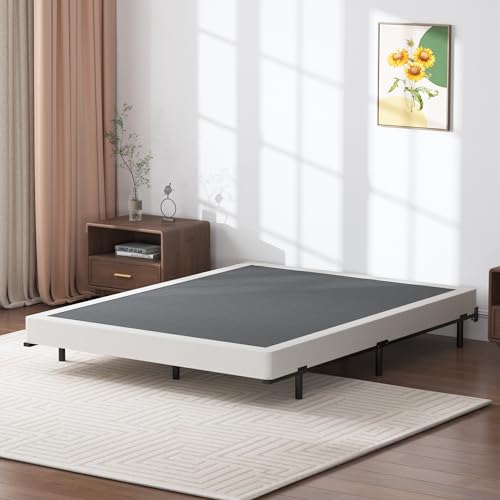 King Box Spring 5 Inch Heavy Duty Metal Foundation Bed Base Noise-Free Easy Assembly