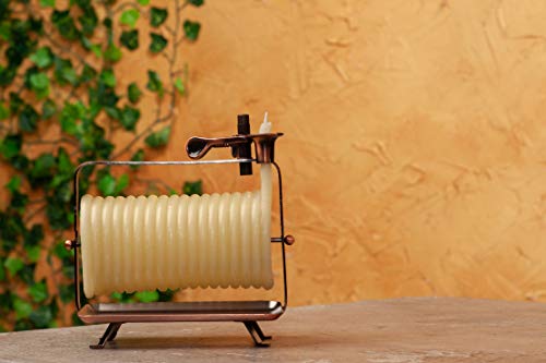 48-Hour Beeswax Candle Pack of 1 - Horizontal Eco-Friendly Natural Yellow