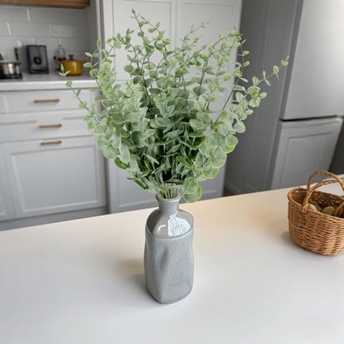 20pcs Eucalyptus Stems Artificial Eucalyptus Leaves Stems Artificial Fake Flowers for Home Office Flowers Bouquet Centerpiece Wedding Decoration Christmas Decor 2025