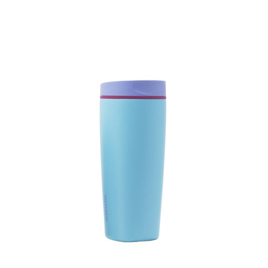 Owala SmoothSip Slider Insulated Stainless Steel Coffee Tumbler, Reusable Iced Coffee Cup, Hot Coffee Travel Mug, BPA Free 20 oz, In Bloom