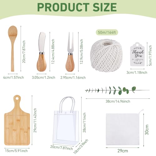Bamboo Baby Shower Game Prizes Gift Set - White, 6 Sets for Guests & Winners
