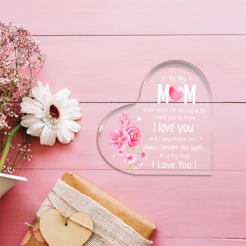 Mom30 Heart Plaque Gift from Daughter - Meaningful Mom Appreciation Decor