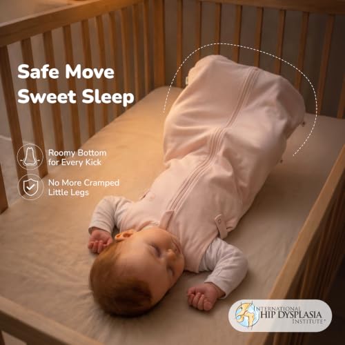 Pink Baby Sleep Sack 0-6 Months 1.5 TOG Wearable Blanket - Momcozy