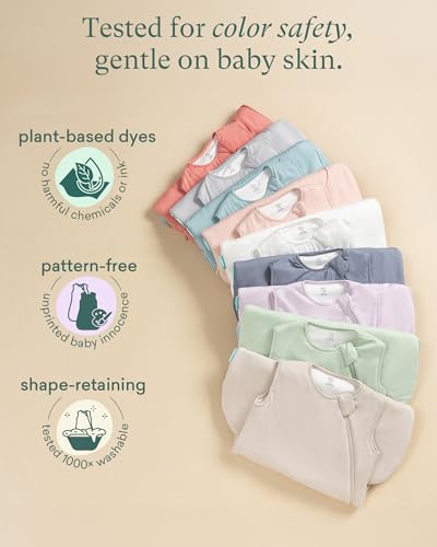 Baby Sleep Sack - Supersoft Bamboo Viscose, 1.0 TOG, 6-15 Months, Slate & Sage