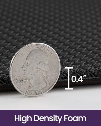 Kitchen Anti Fatigue Floor Mat 23x94 Black Cushioned Standing Rug - Waterproof & Easy to Clean