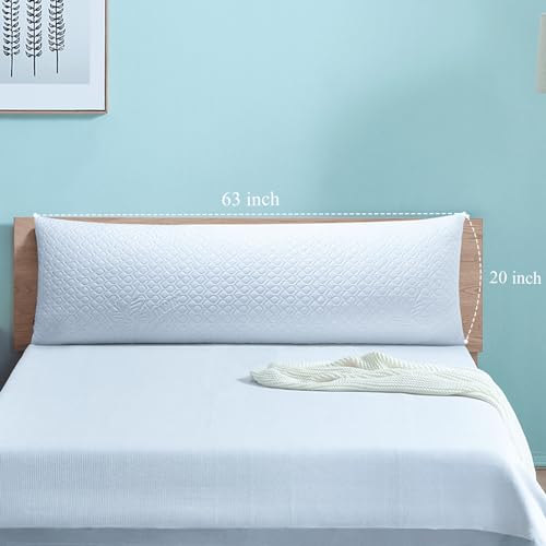 Rainmr Extra Long Body Pillow 160x50cm with Cooling Cover – Anime Pillowcase 20x63 Inches