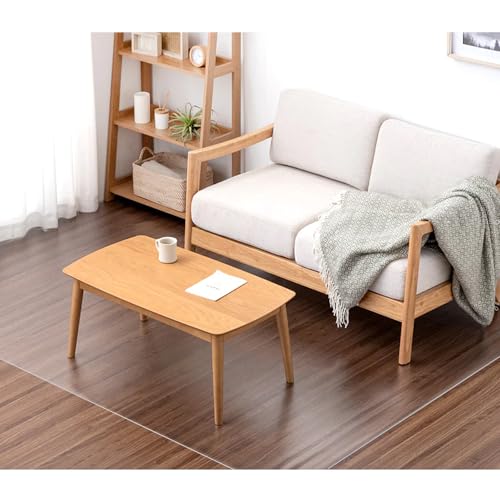 TIXPOL Clear 5' x 7' Waterproof Non-Slip Vinyl Floor Mat for Living Room & Kitchen