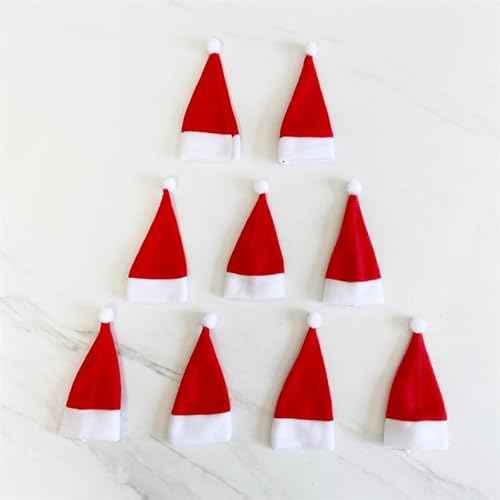 Christmas Santa Hats Silverware Holders, Xmas Party Dinner Utensil Organizers Decorations Supplies 32pcs