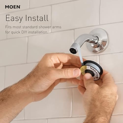 Spot Resist Brushed Nickel High Pressure Handheld Shower Head with 8 Settings - Pack of 1