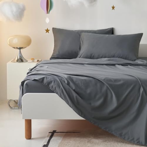 Wake In Cloud Twin Race Car Bedding Set for Boys - Colorful Supercar Comforter & Sheets, 5 Pieces
