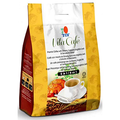 Vita Cafe 6-in-1 Instant Coffee Mix Pack of 20 - Healthy Beverage Blend