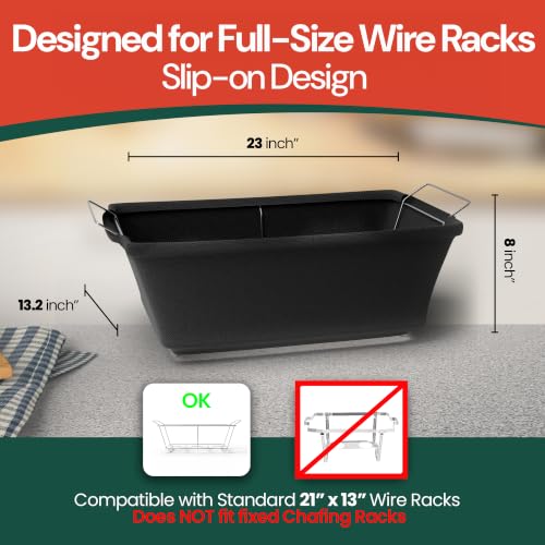 Caterpax Black Chafing Dish Wind Guard Pack of 6 - Slip-On, Machine Washable Buffet Cover