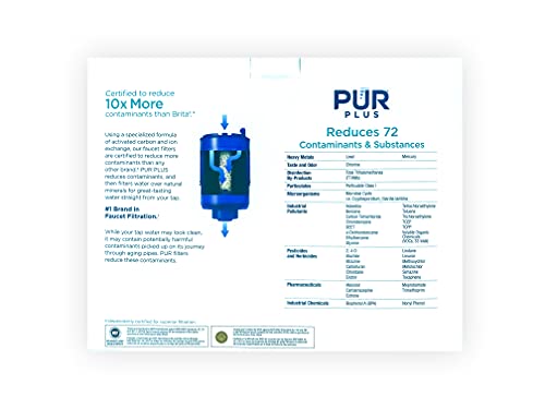 PUR Faucet Mount Water Filter Replacement 5-Pack - Removes Lead & Contaminants